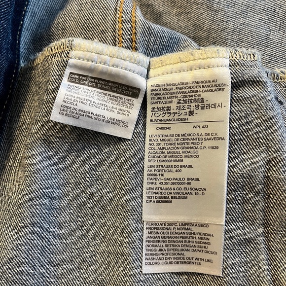 NWT Levi’s Trucker Denim Jacket XL NWT Type III Medium Stonewash Blue - Picture 16 of 16
